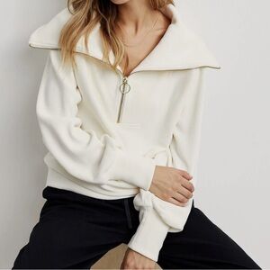Varley Off-White Vine Half Zip - 3x - NWT